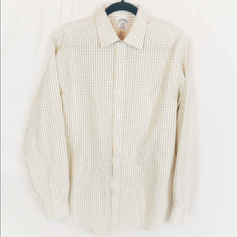 Brooks Brothers Dress Shirts Sz 16 Yellow